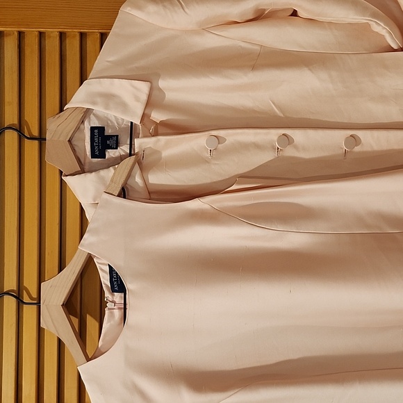 Ann Taylor Silk Petite Peach Dress Suit - Picture 7 of 16
